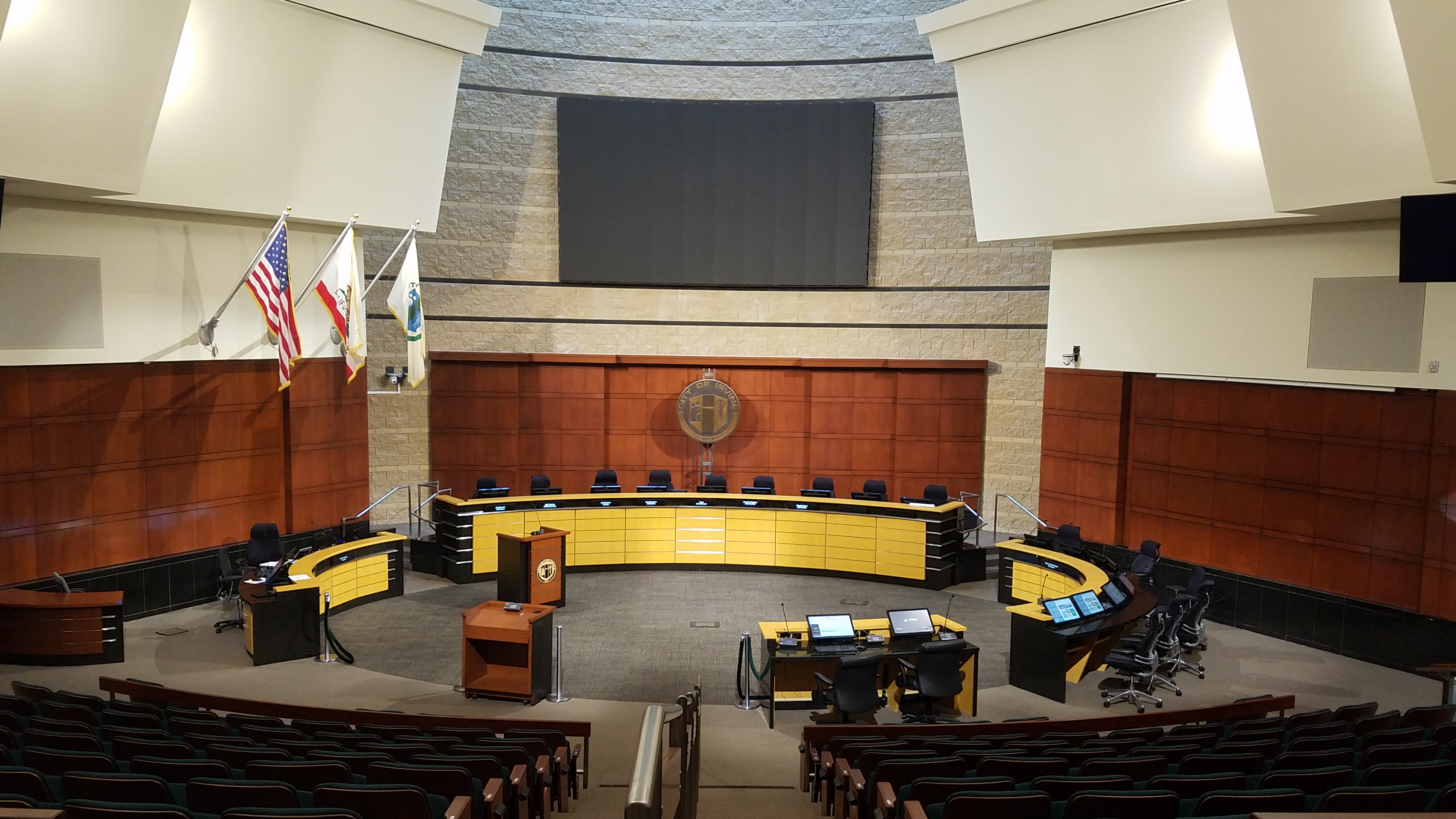 Council Chamber, Audience, City of Irvine, 