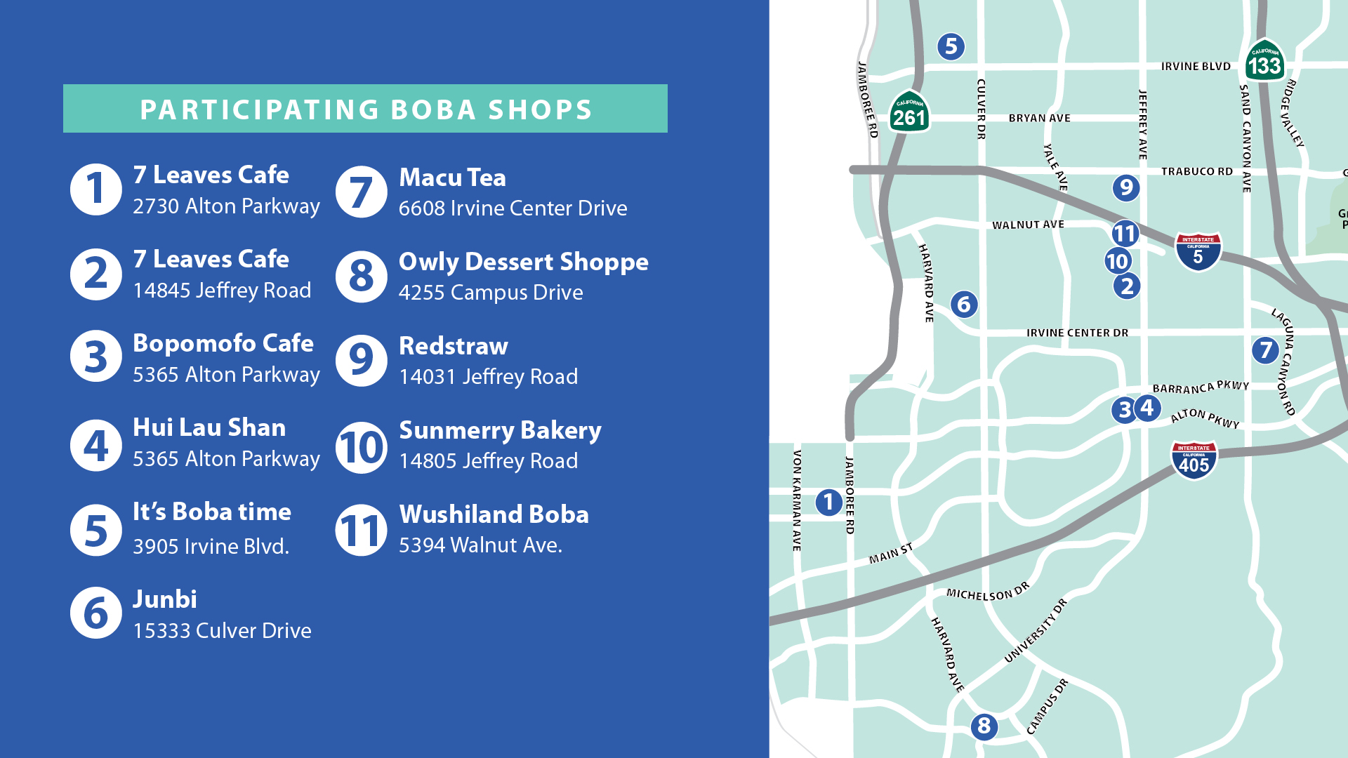 map image of boba  shop locations