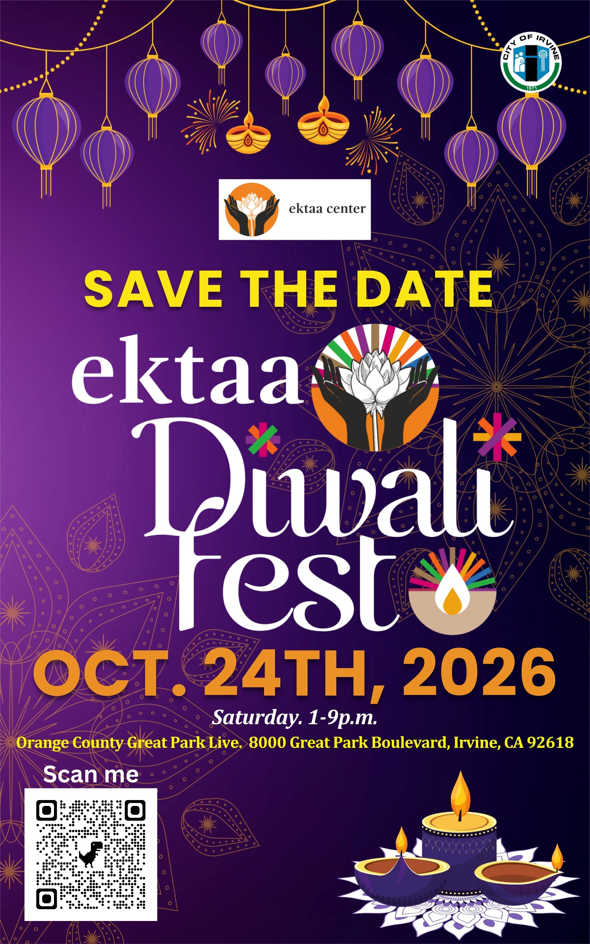 ektaa diwali fest flier