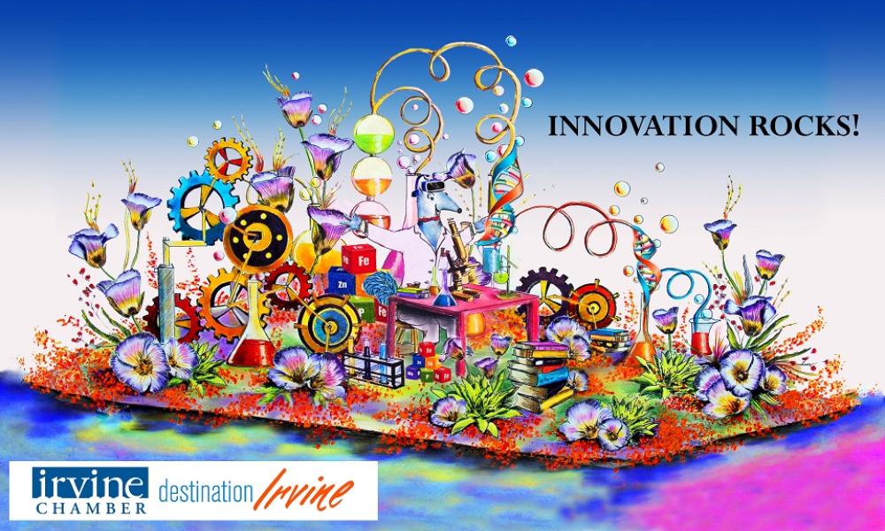 Destination Irvine Float for Rose Parade
