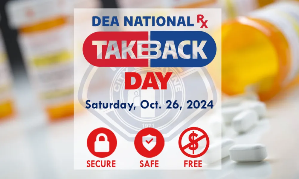 DEA National Prescription Drug Take Back Day is October 26 | City of Irvine